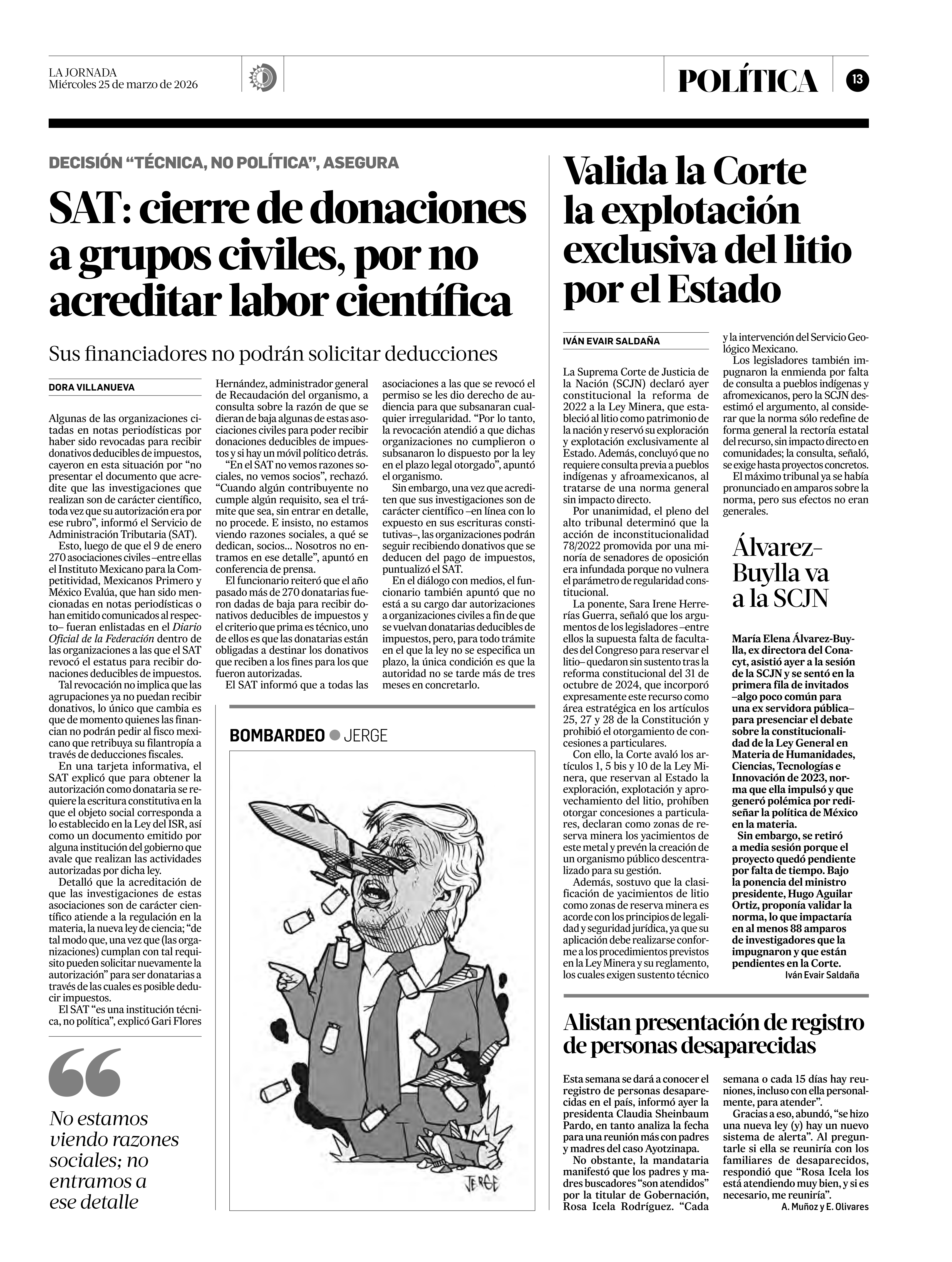 Valida la Corte: explotación del litio, exclusiva del Estado - Hanakúa ...