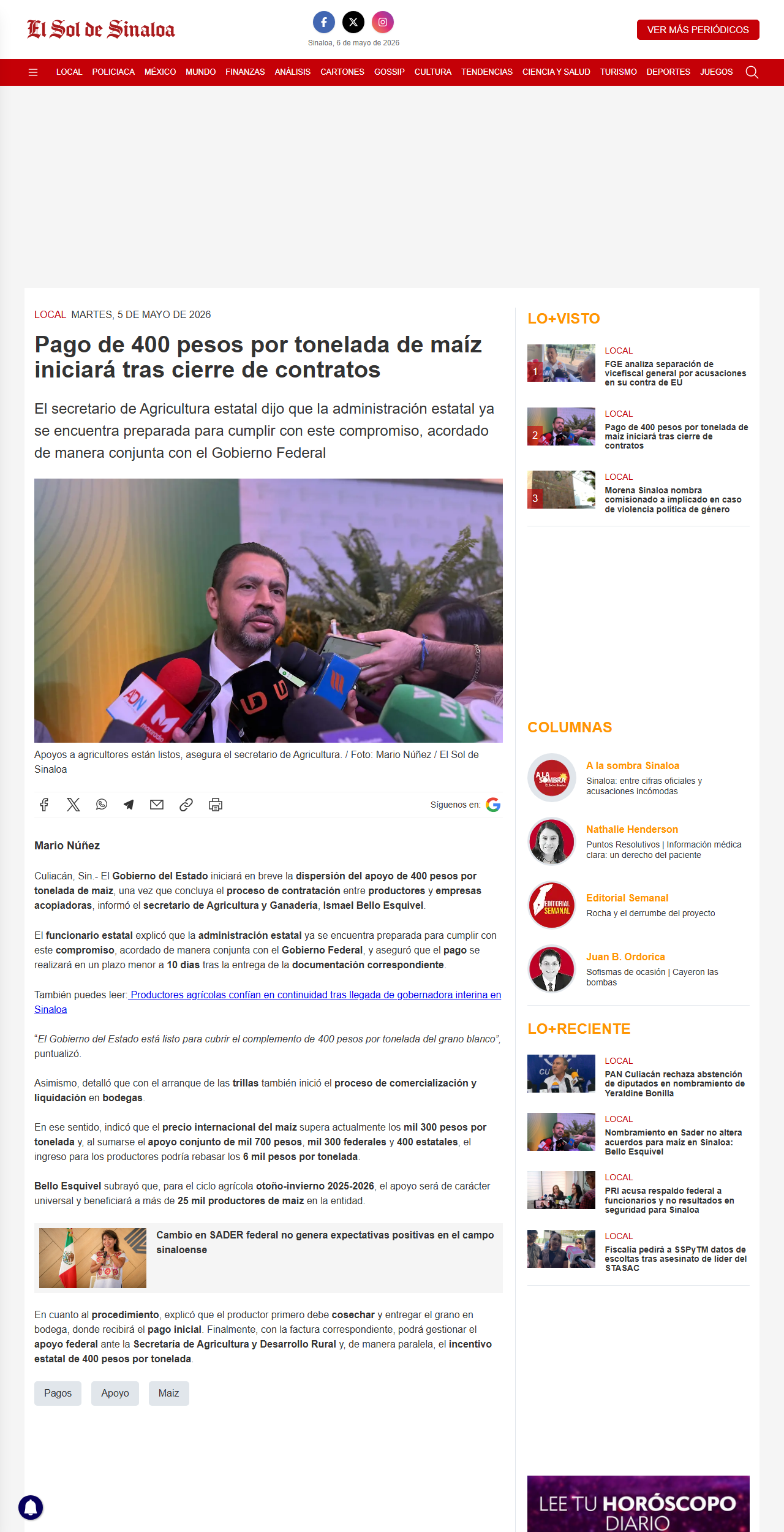 Testigo 1